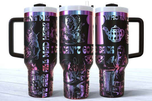 Alice in Wonderland 40oz Engraved Tumbler