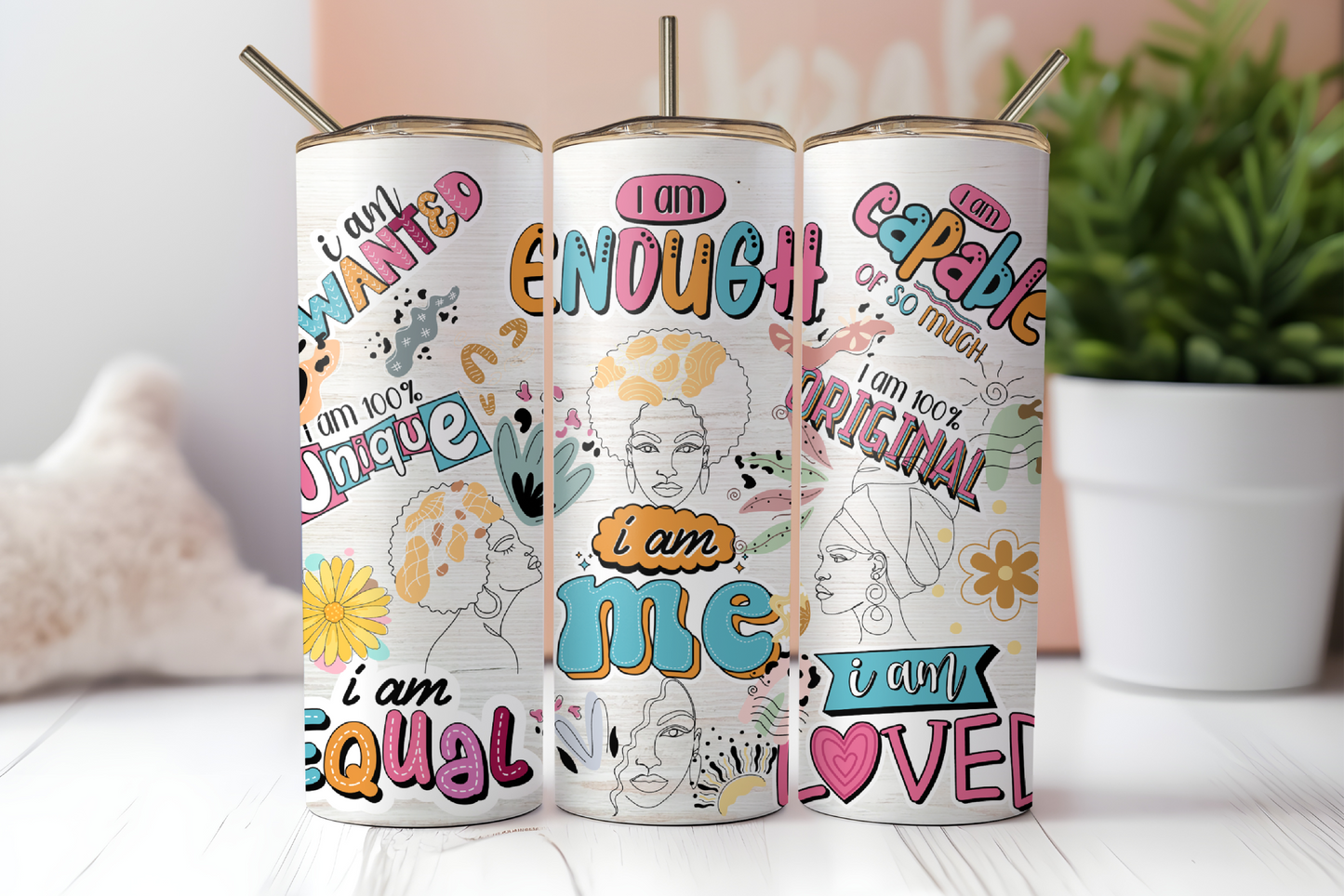 I Am Affirmations 20oz Tumbler