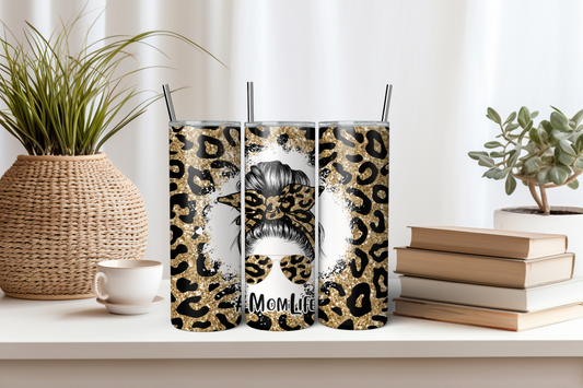 Leopard Mom 20oz Tumbler